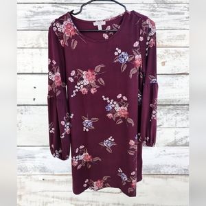 Como vintage long sleeve shift dress